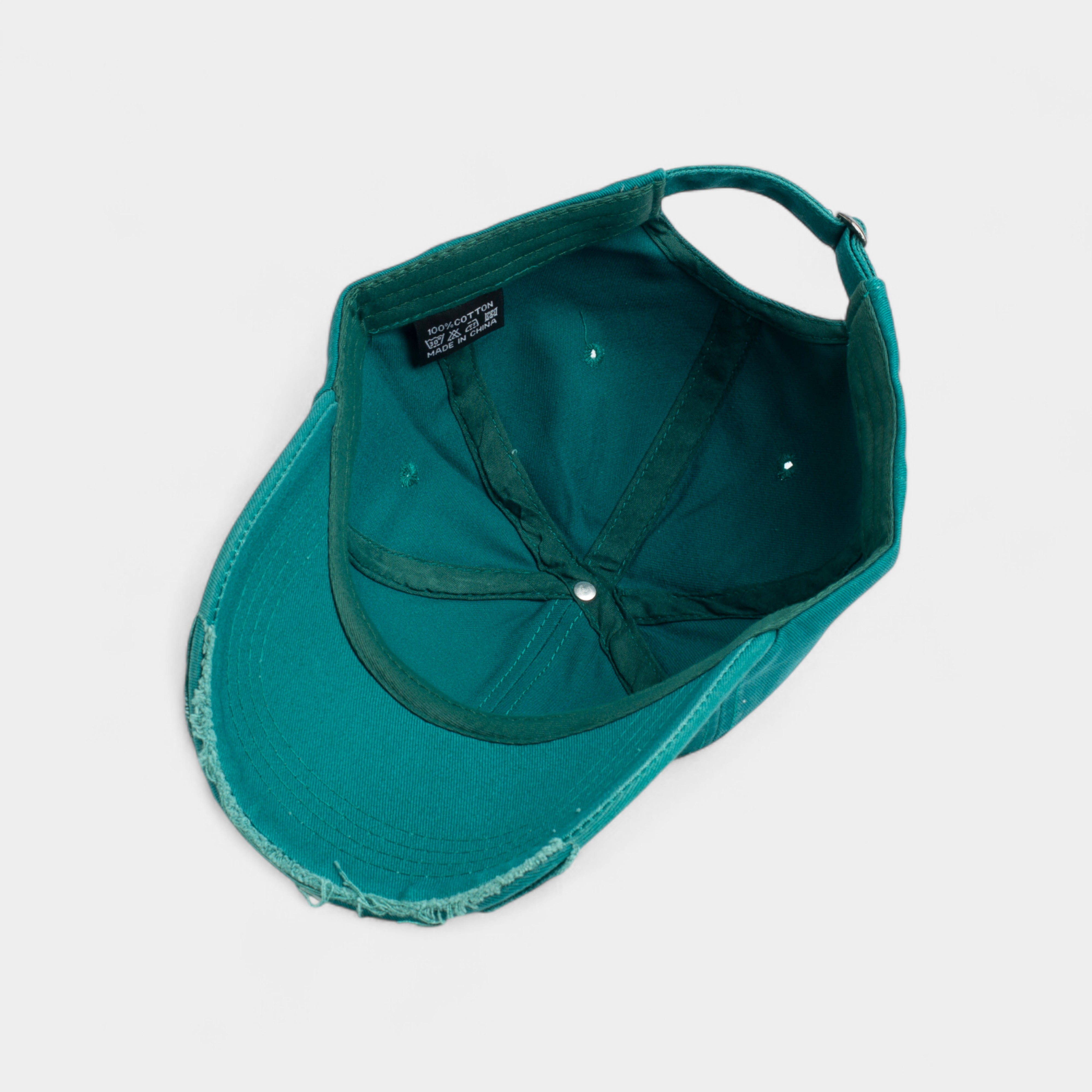 MIU MIU LOGO EMBROIDERY CUTTING COTTON CAP