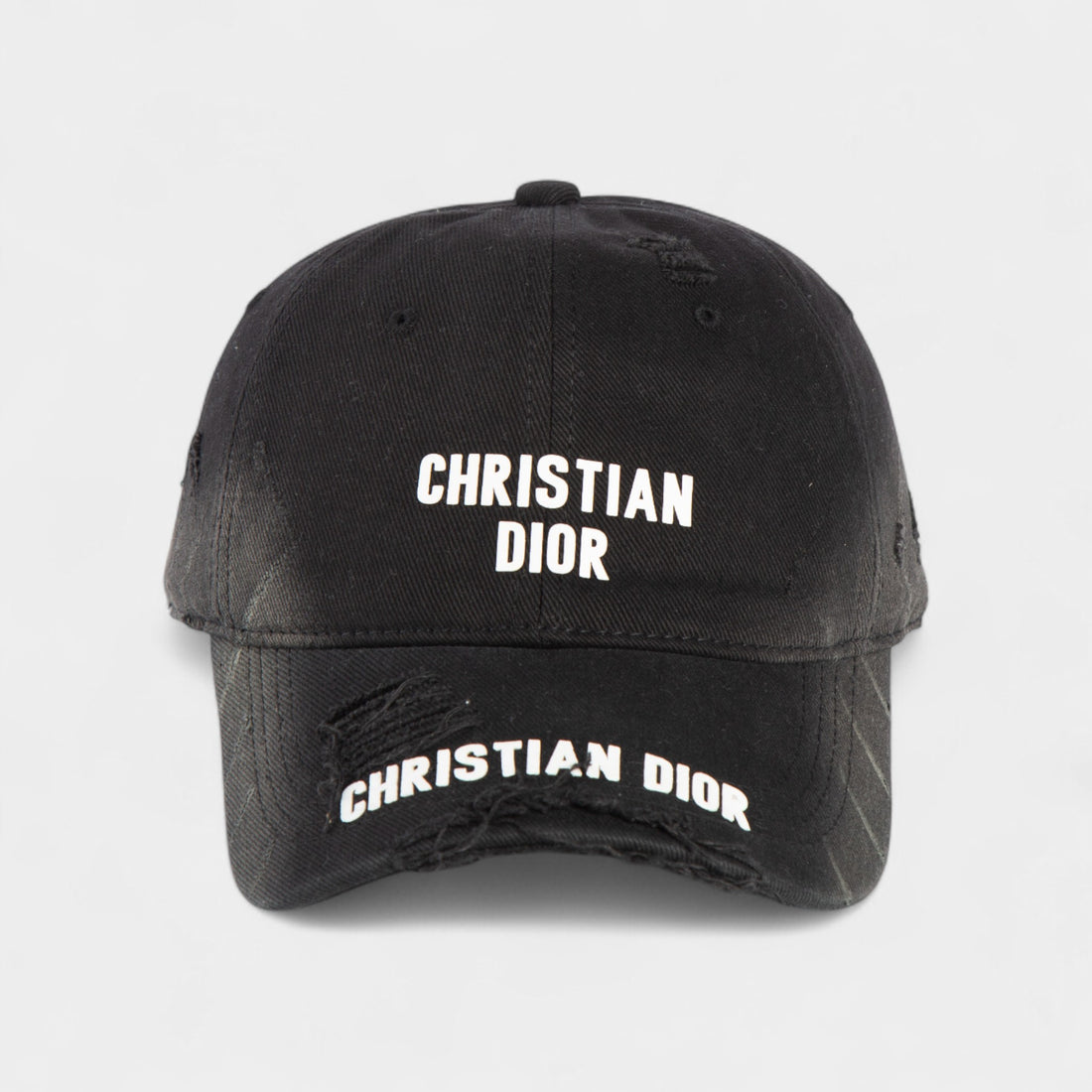 CHRISTIAN DIOR Distressed Logo Cutted