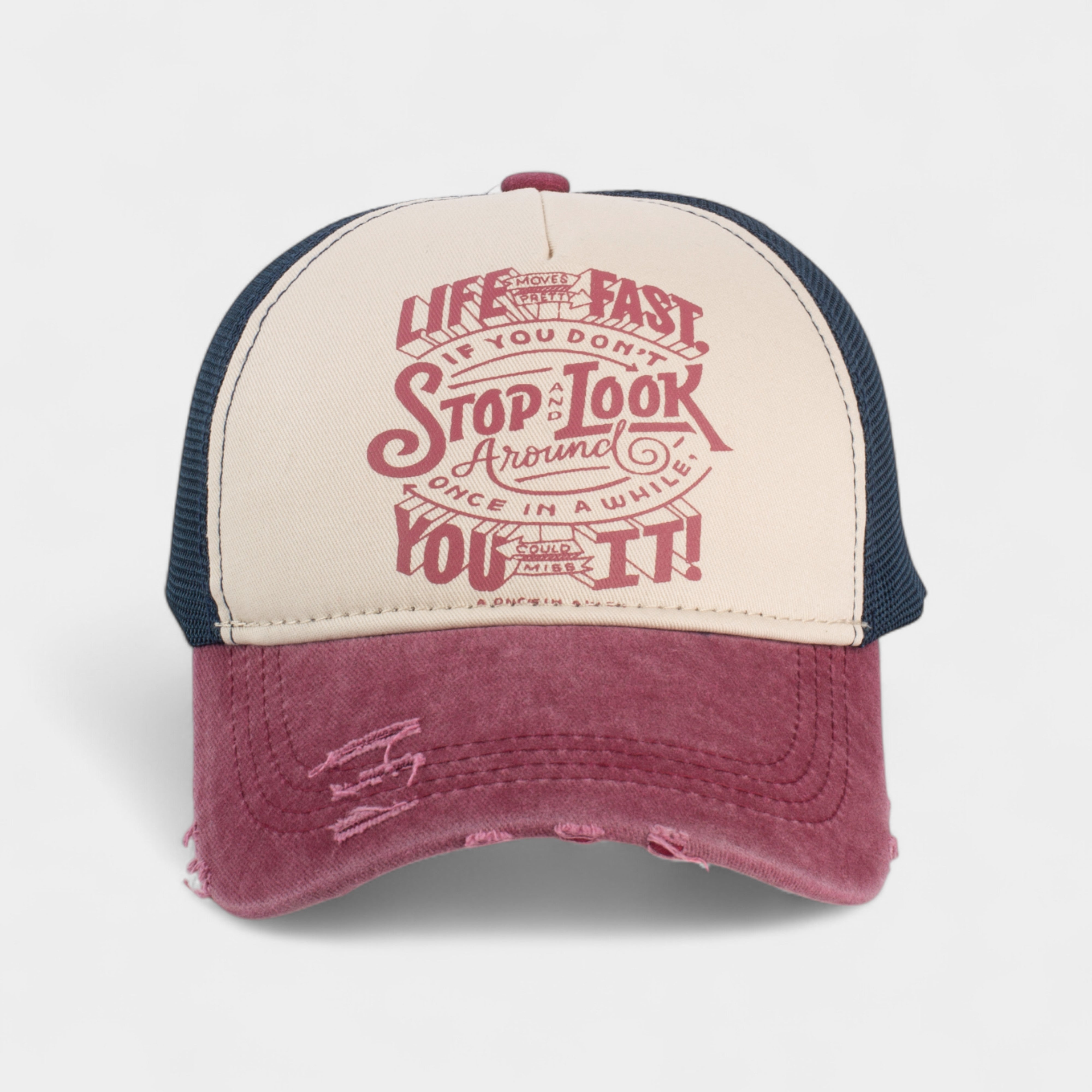 STOP LOOK TRUCKER HAT