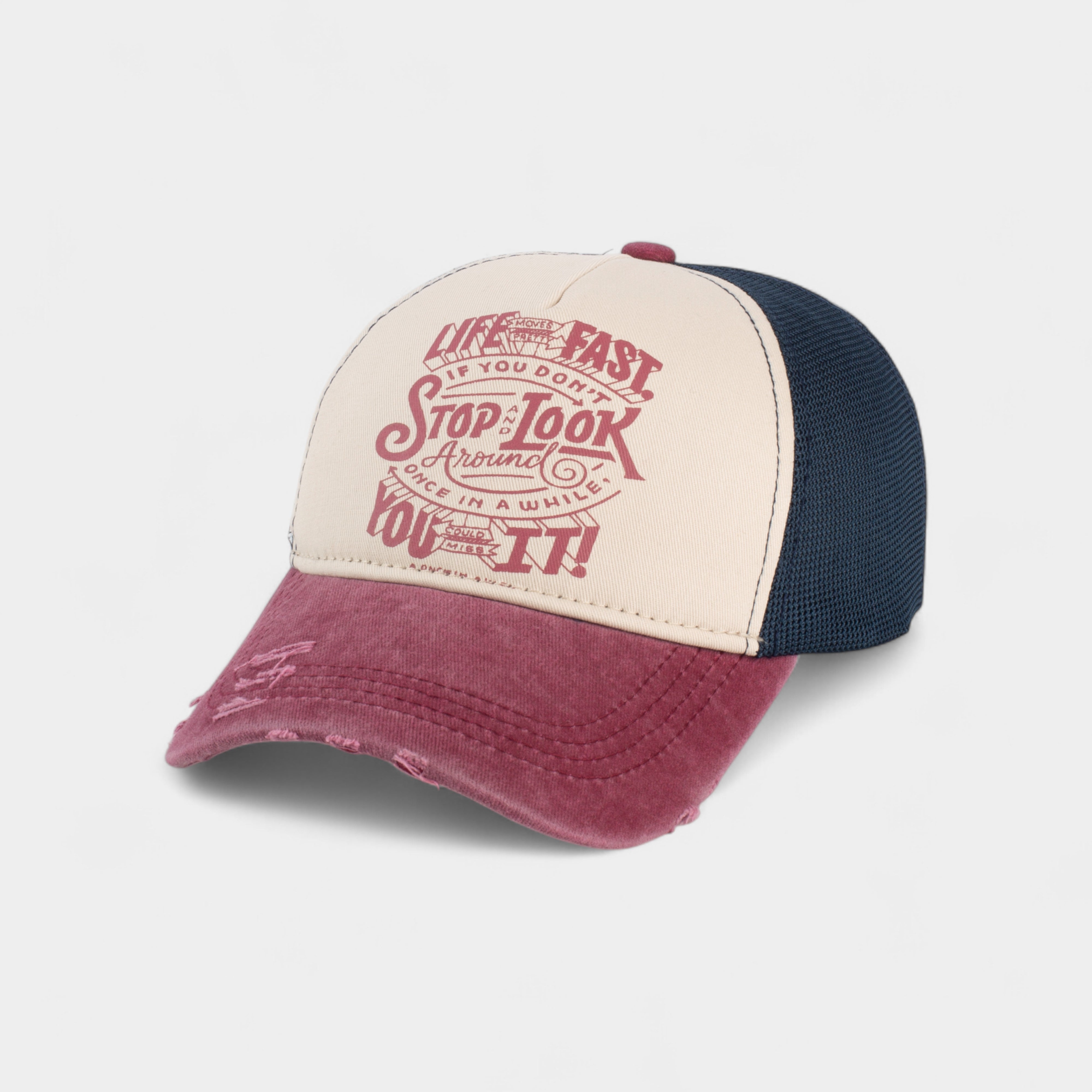 STOP LOOK TRUCKER HAT