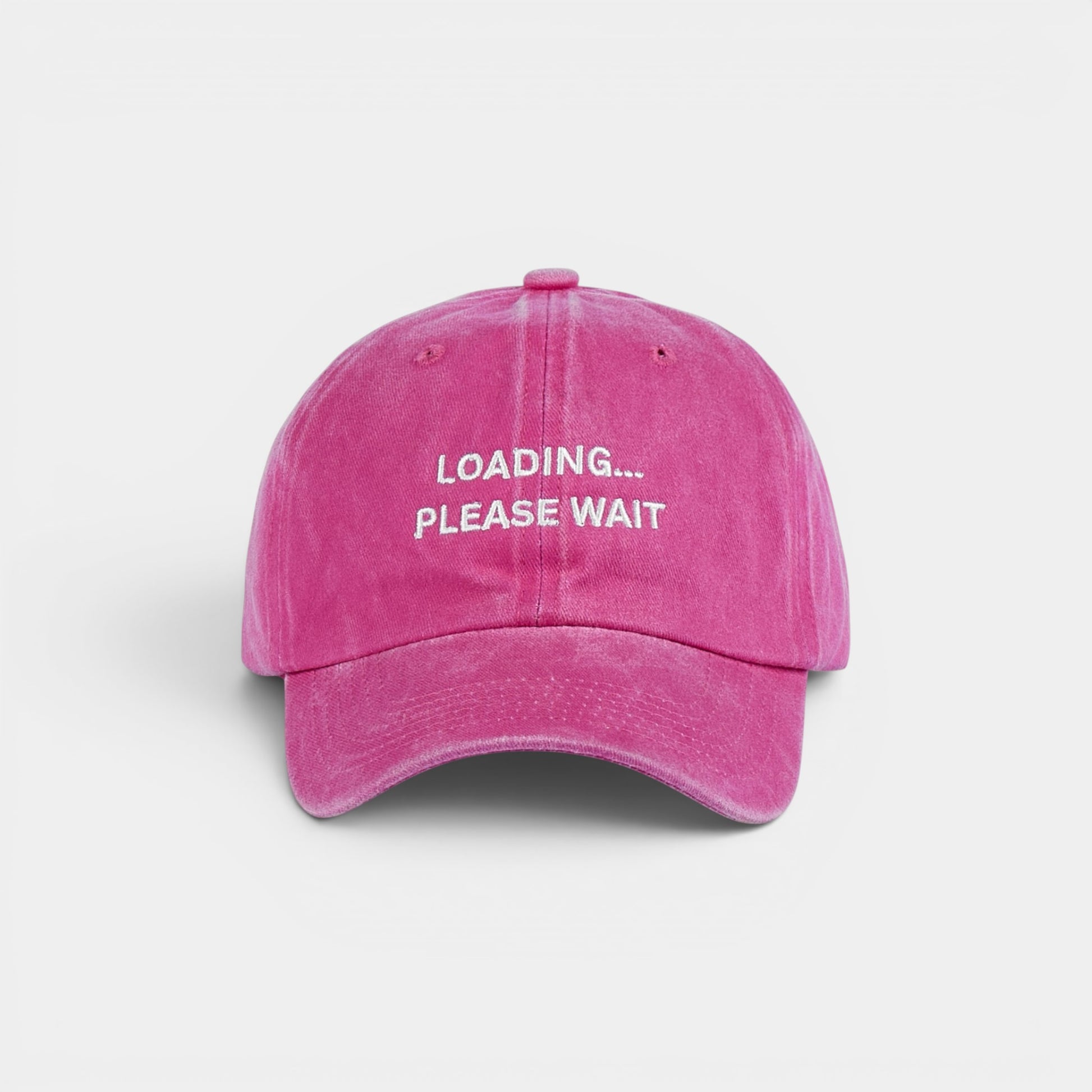 Loading… Please Wait washed dad hat by DOHATS — 100% cotton adjustable unisex cap (view 8)