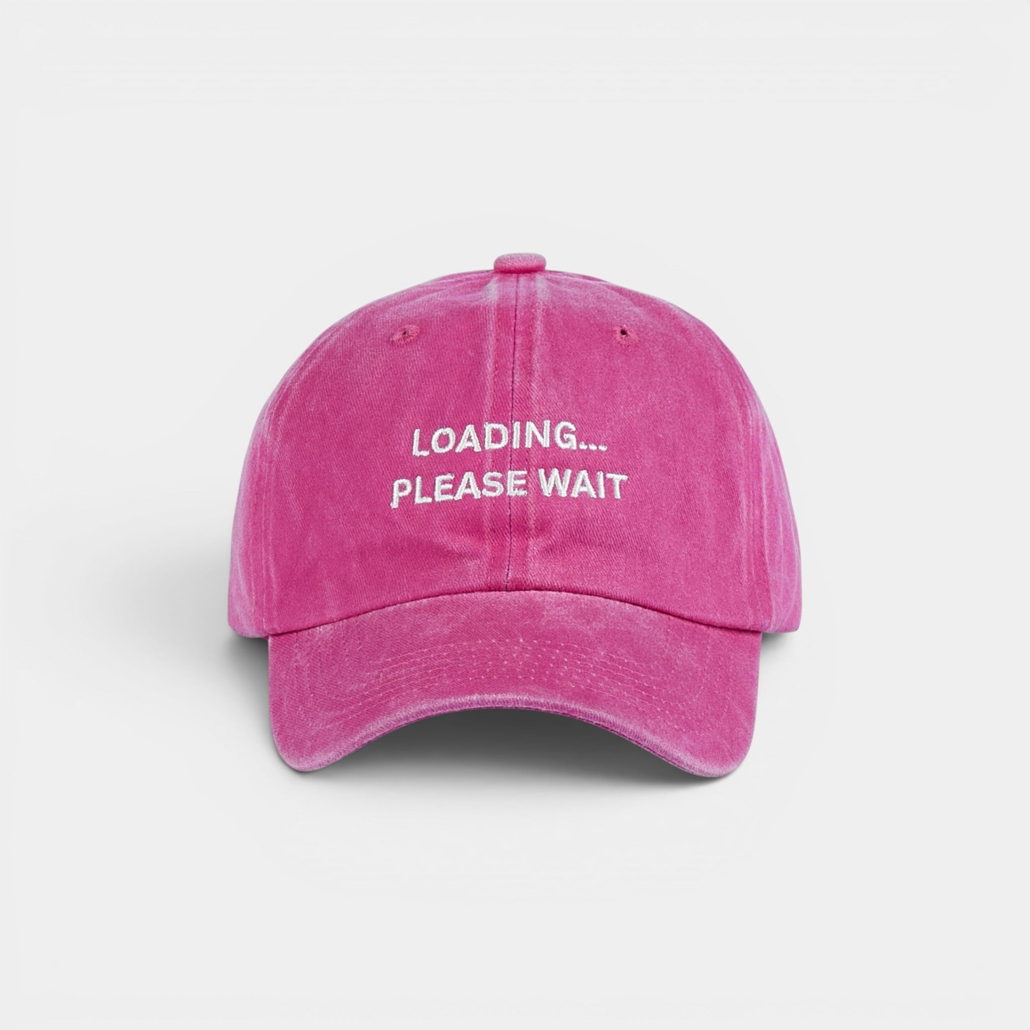 Loading… Please Wait washed dad hat by DOHATS — 100% cotton adjustable unisex cap (view 8)