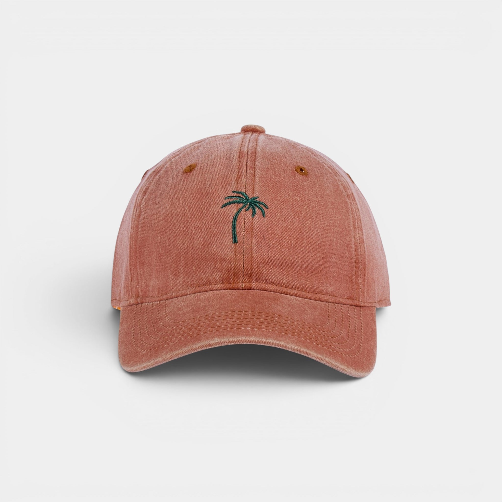 Palm Tree washed dad hat by DOHATS — 100% cotton adjustable unisex cap (view 3)