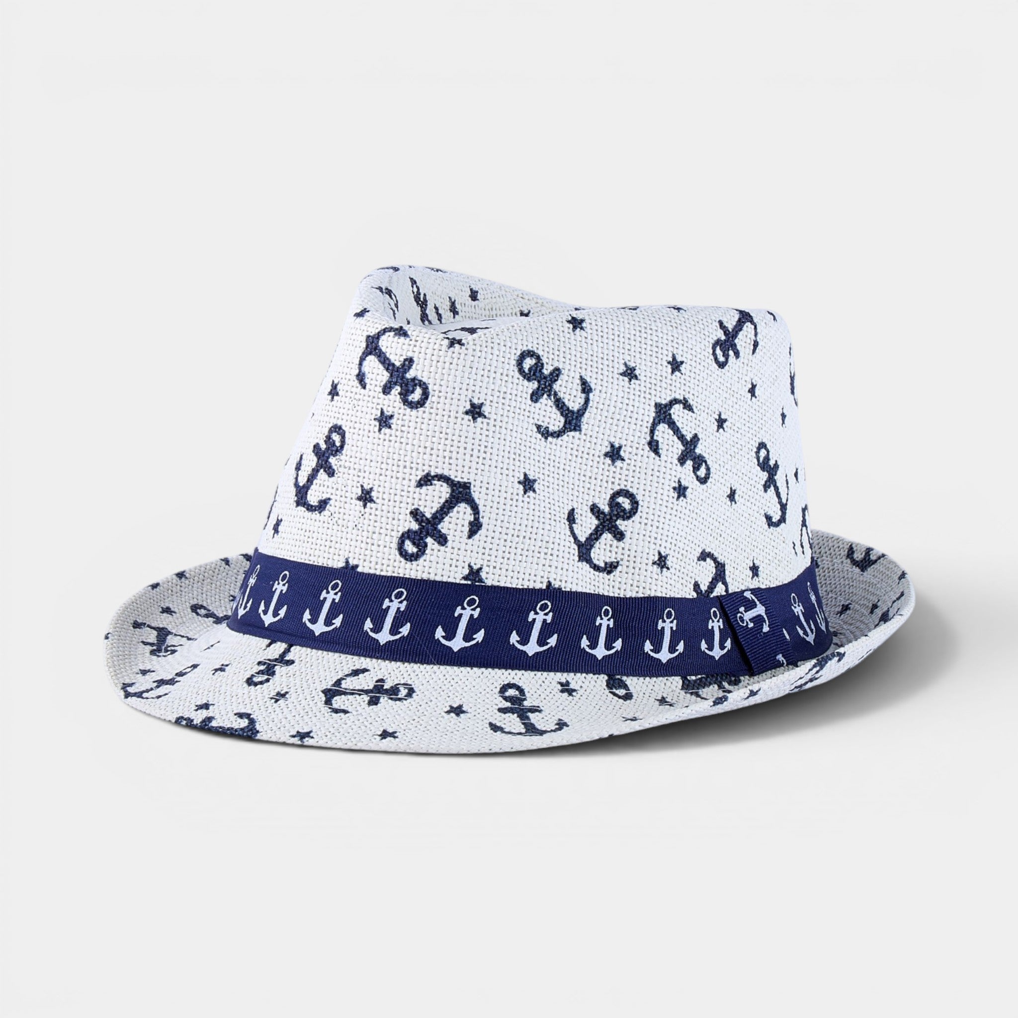 PALM BREEZE  TRILBY STRAW FEDORA HAT
