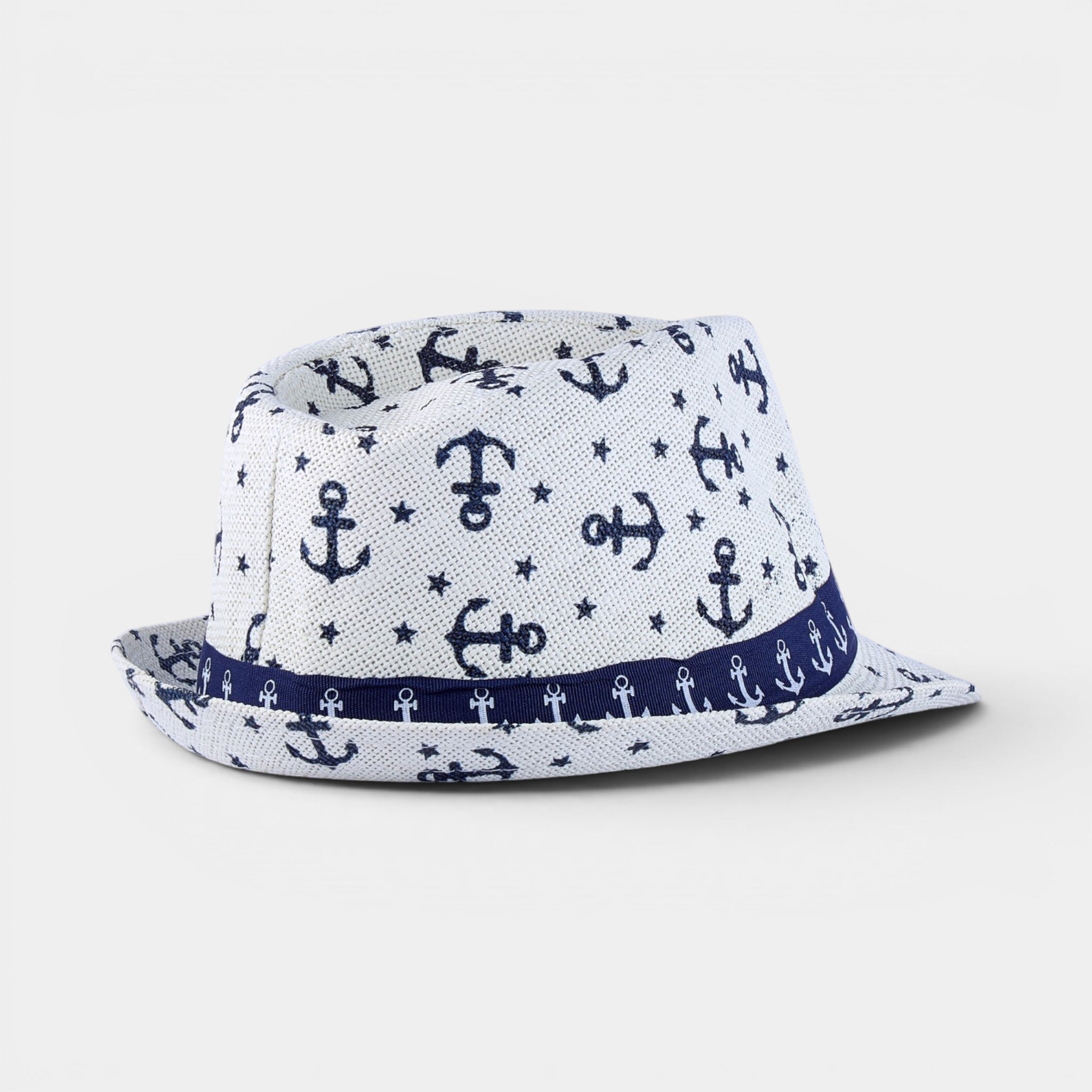 PALM BREEZE  TRILBY STRAW FEDORA HAT