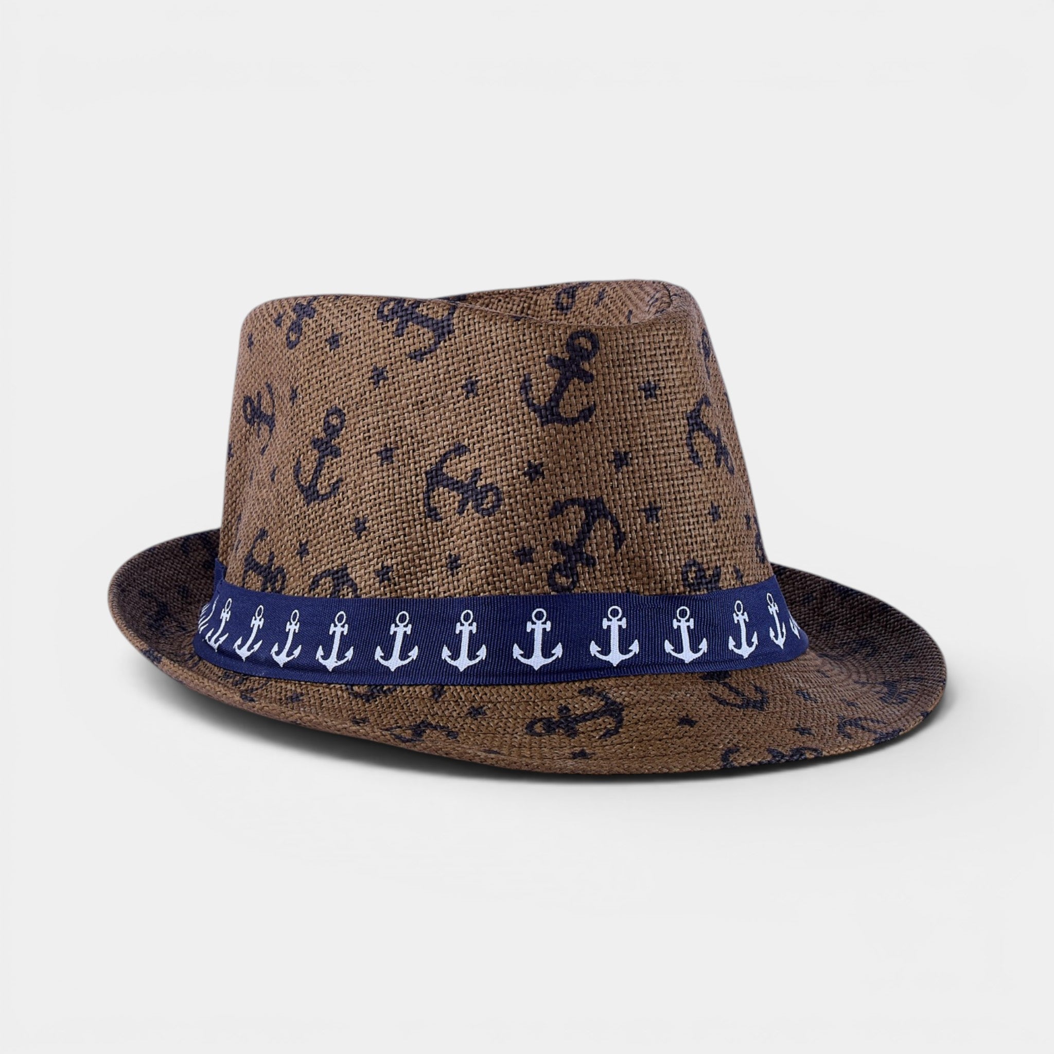 PALM BREEZE  TRILBY STRAW FEDORA HAT