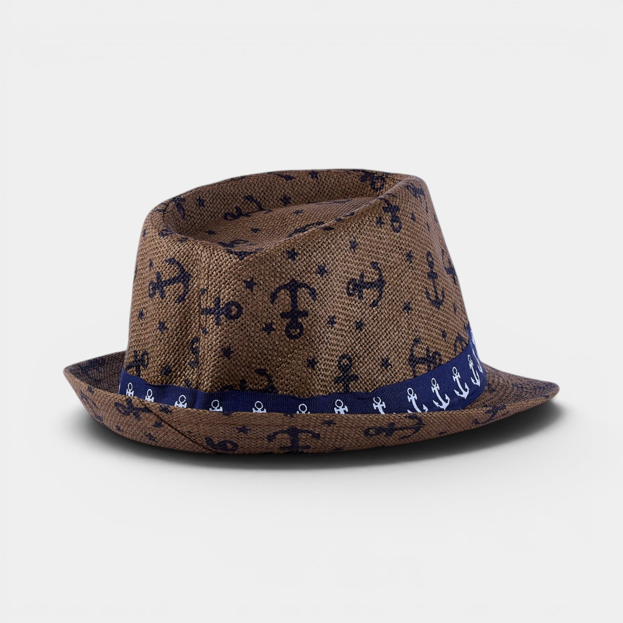 PALM BREEZE  TRILBY STRAW FEDORA HAT