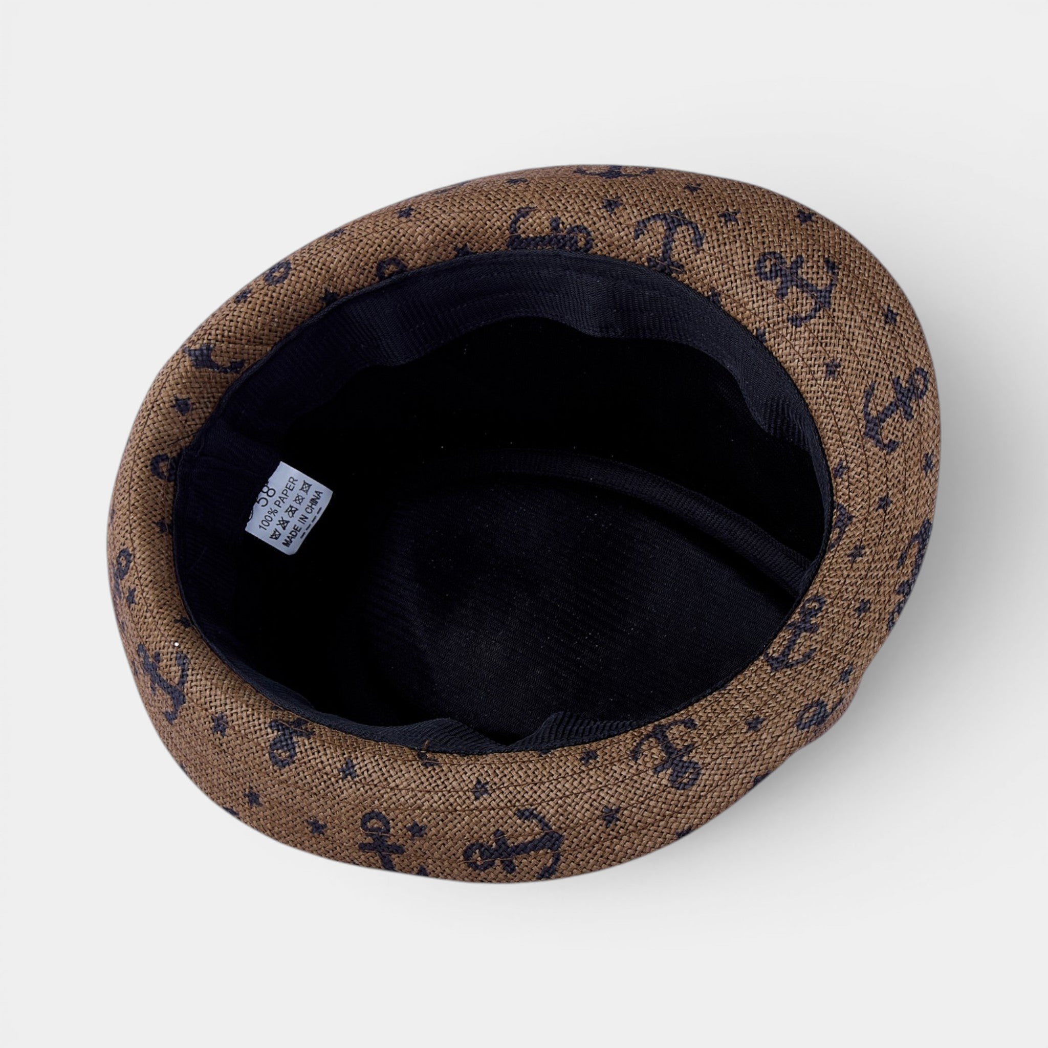 PALM BREEZE  TRILBY STRAW FEDORA HAT