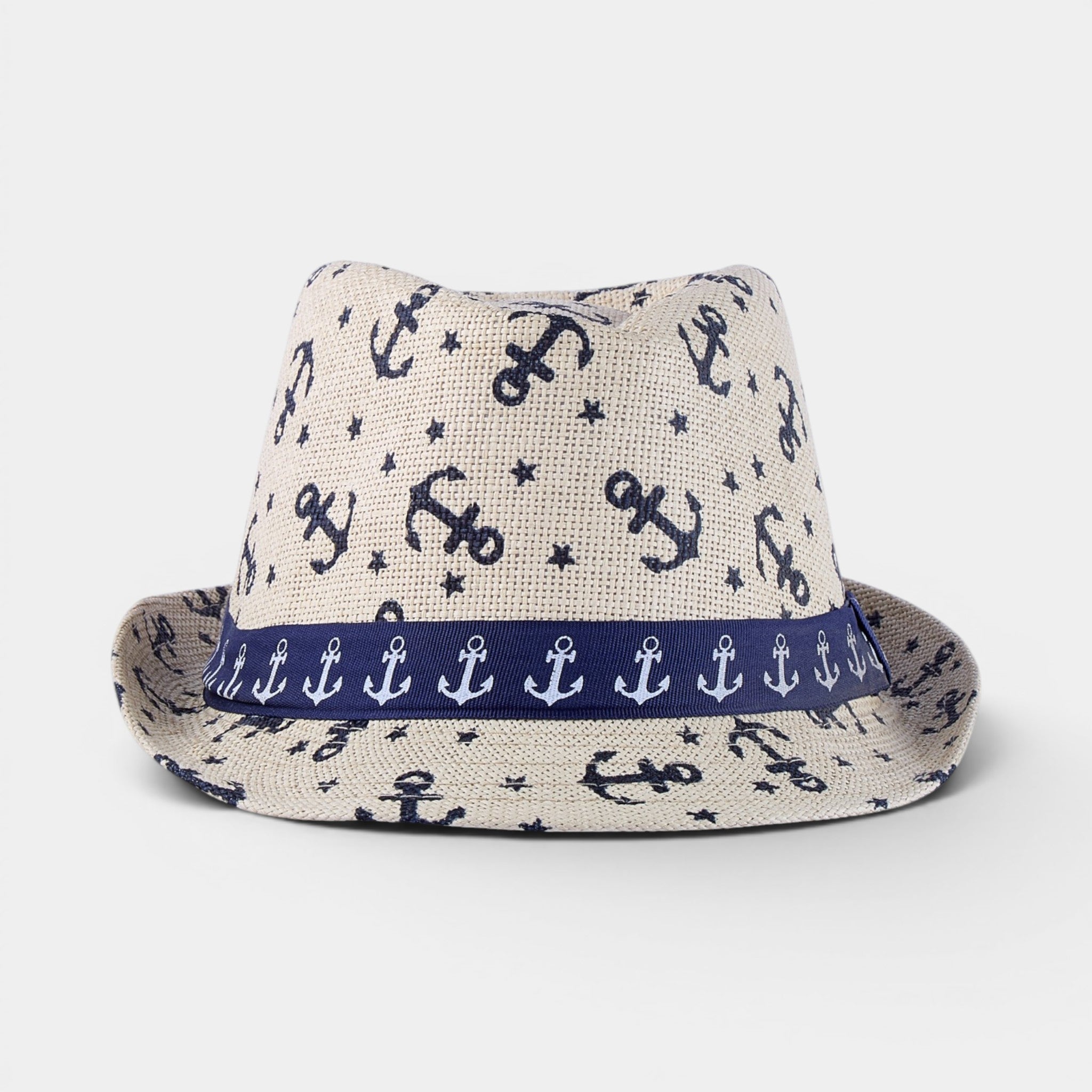 PALM BREEZE  TRILBY STRAW FEDORA HAT