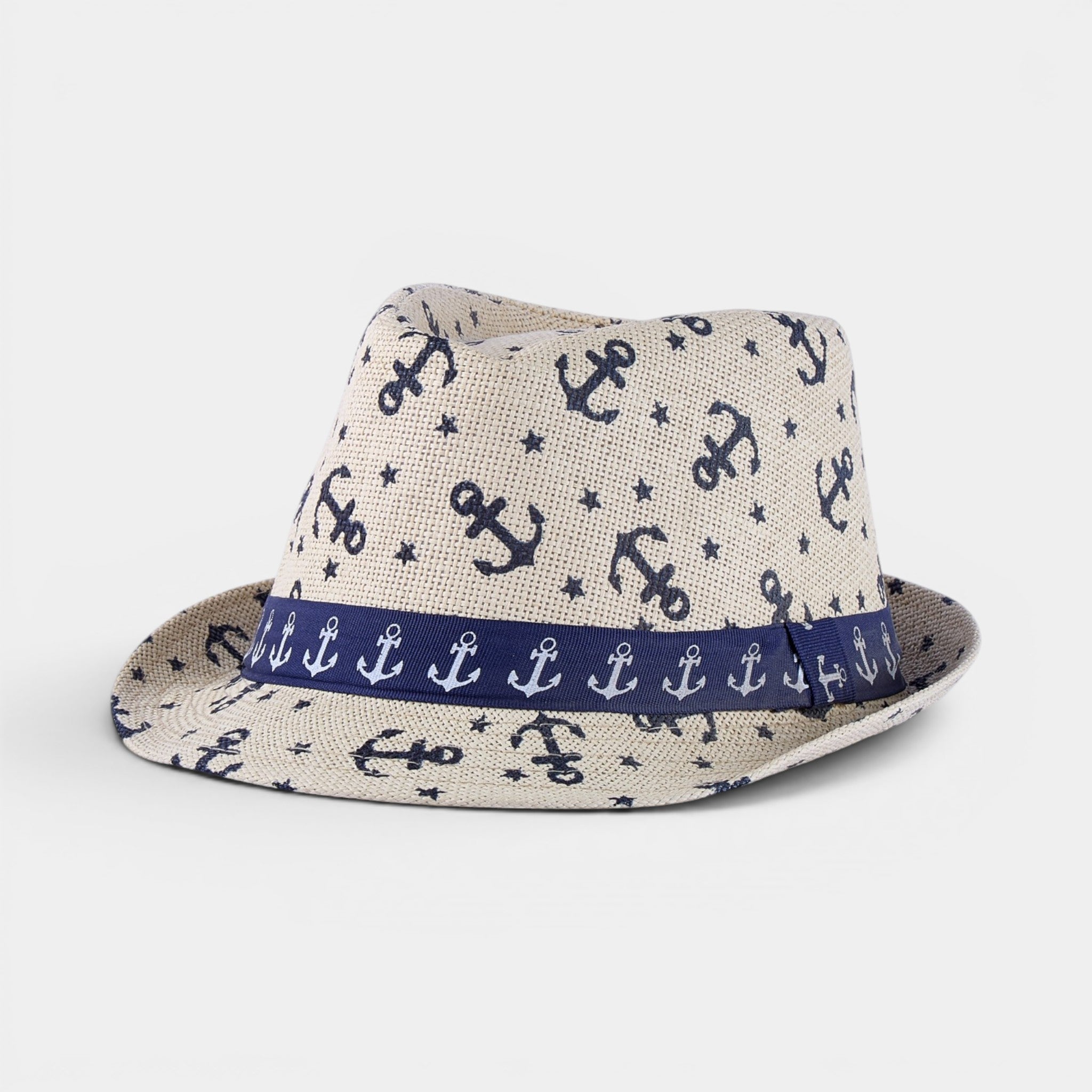 PALM BREEZE  TRILBY STRAW FEDORA HAT