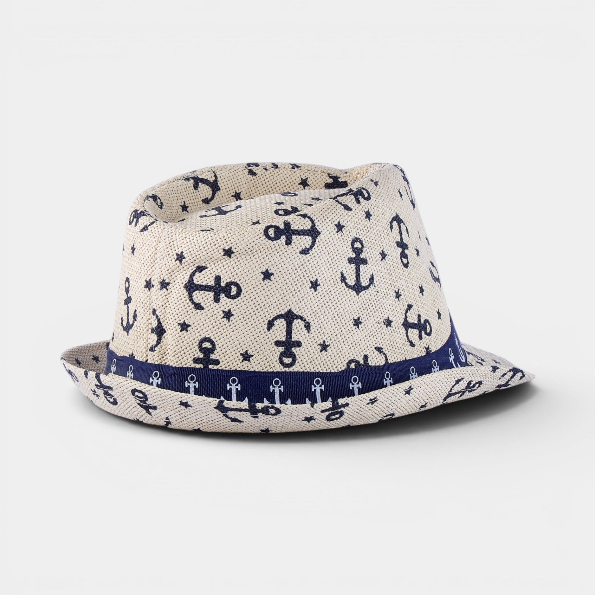 PALM BREEZE  TRILBY STRAW FEDORA HAT