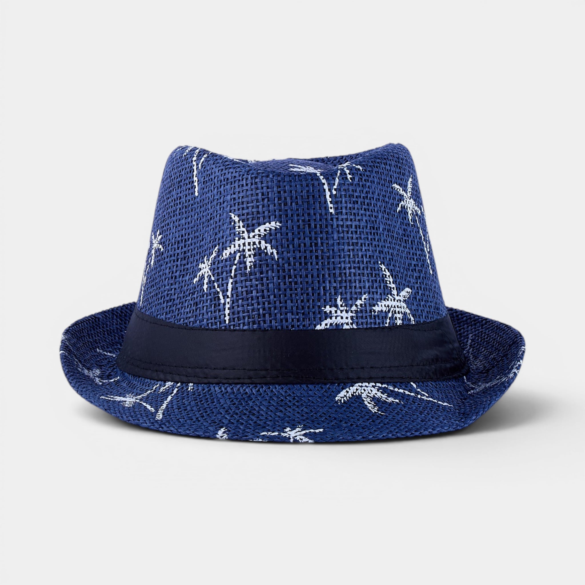 OCEAN LEAF TRILBY STRAW FEDORA HAT