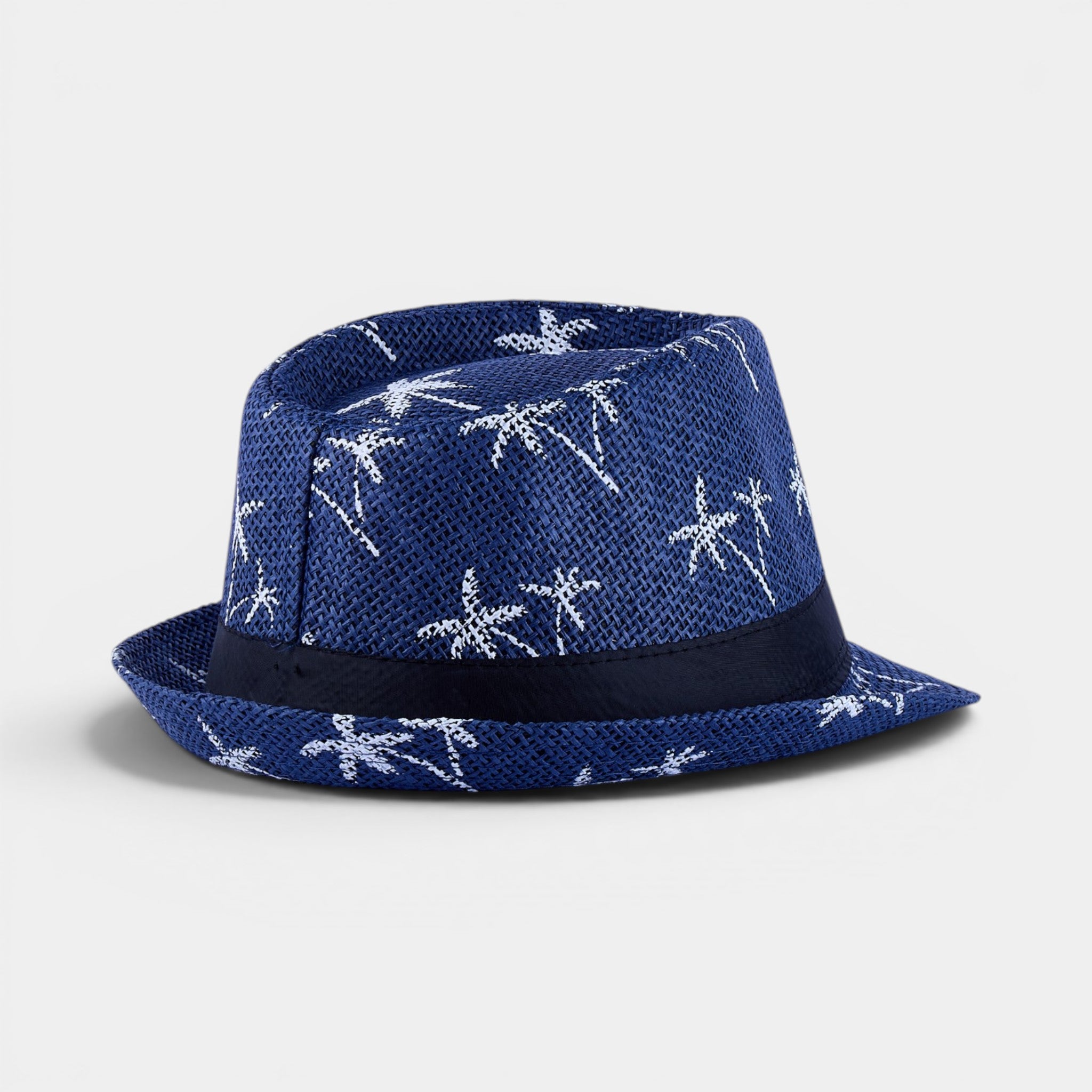 OCEAN LEAF TRILBY STRAW FEDORA HAT
