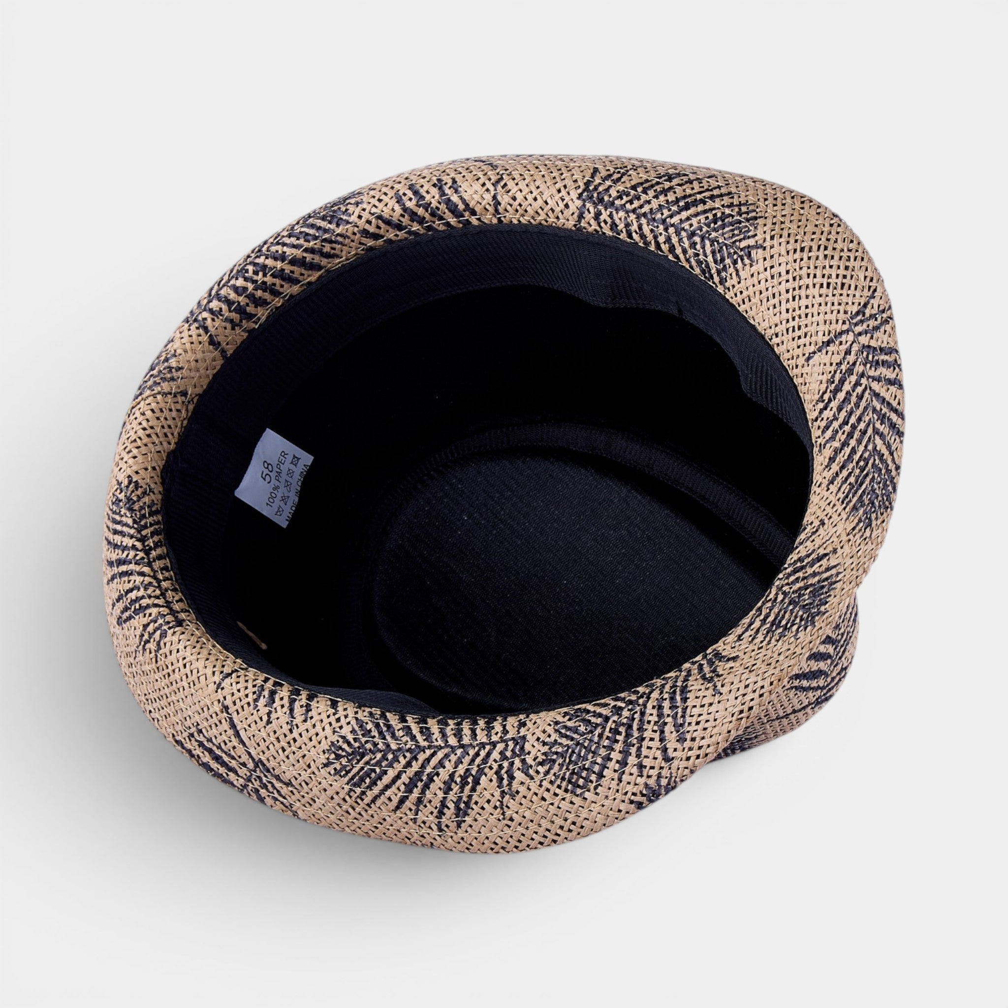 COASTLINE TRILBY STRAW FEDORA HAT
