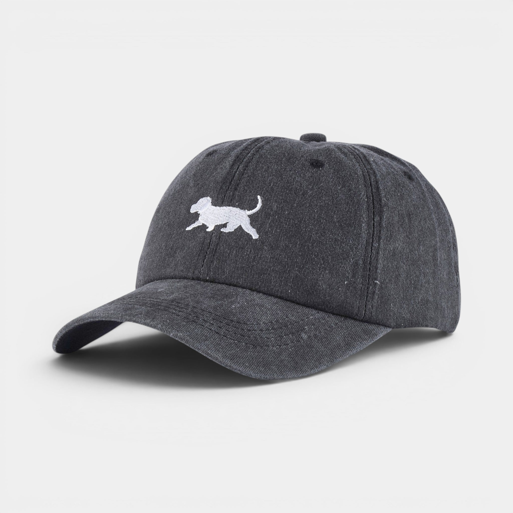 Running Puppy Washed Dad Hat