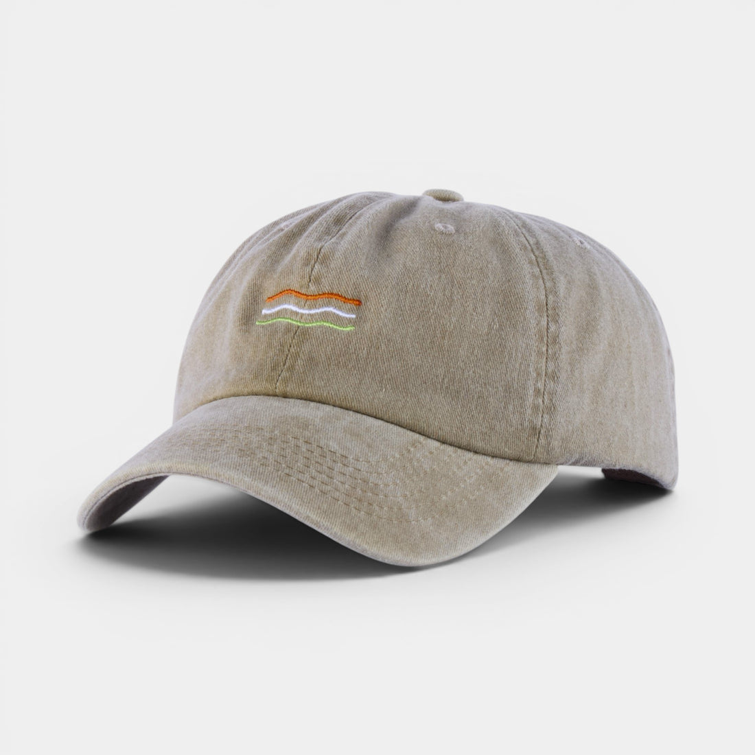 Summer Wave washed dad hat by DOHATS — 100% cotton adjustable unisex cap (view 1)