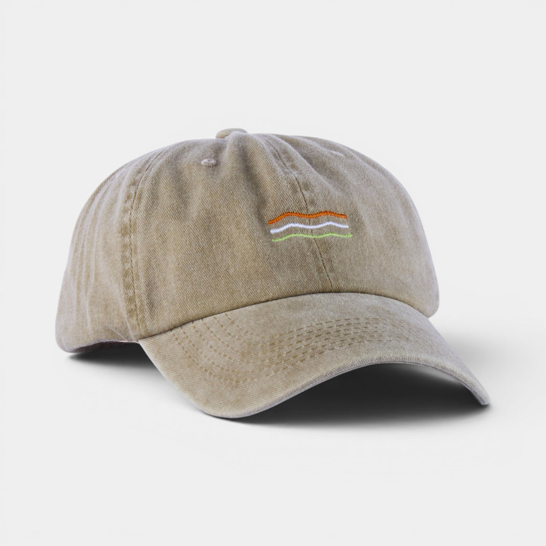 Summer Wave washed dad hat by DOHATS — 100% cotton adjustable unisex cap (view 1)