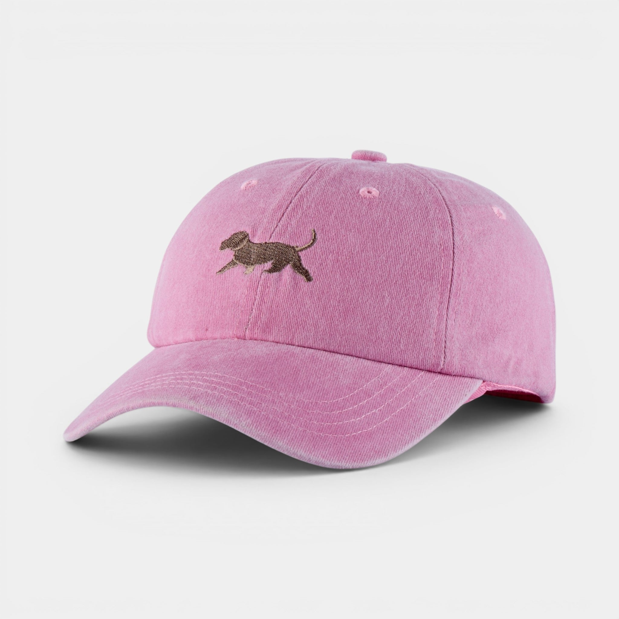 Running Puppy Washed Dad Hat