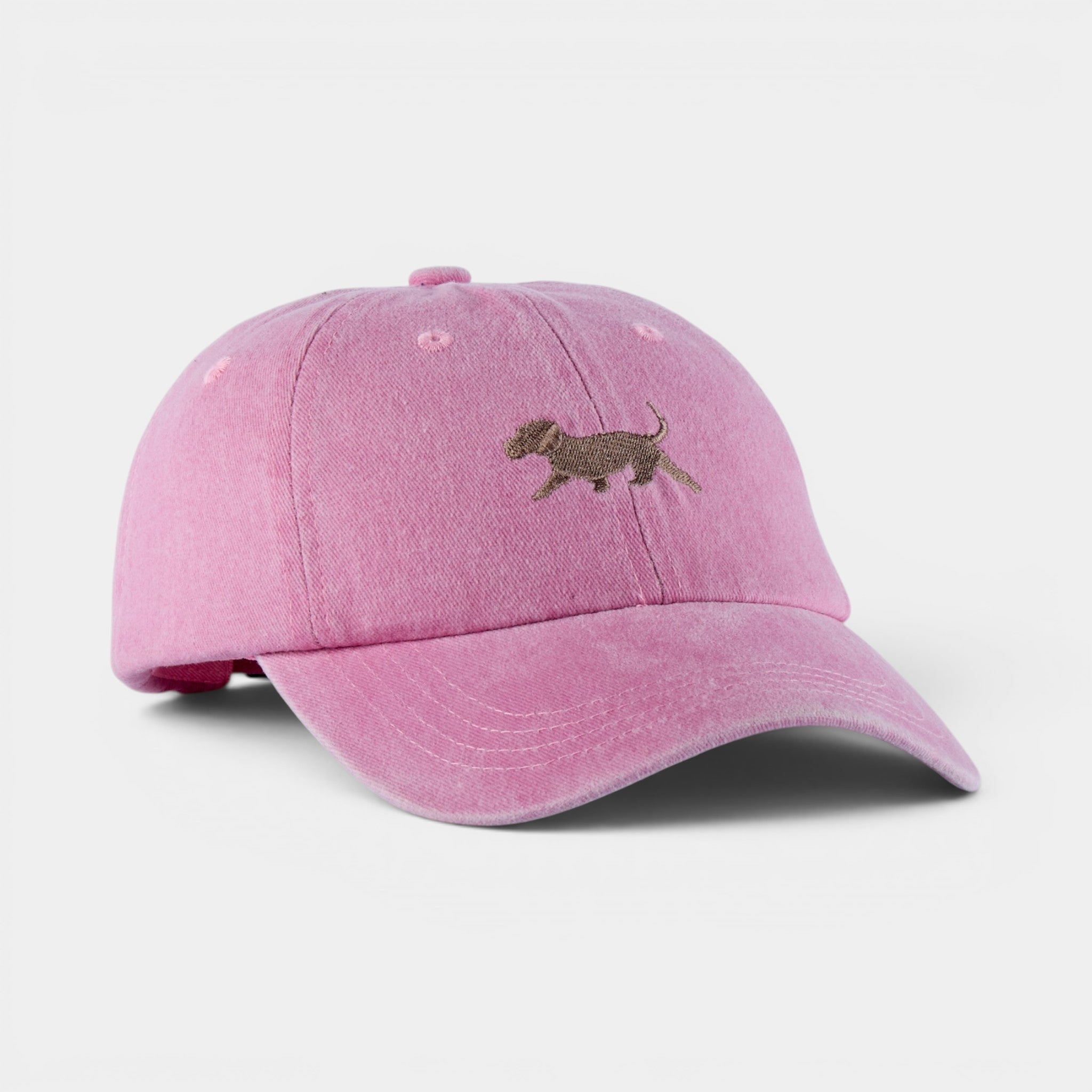 Running Puppy Washed Dad Hat