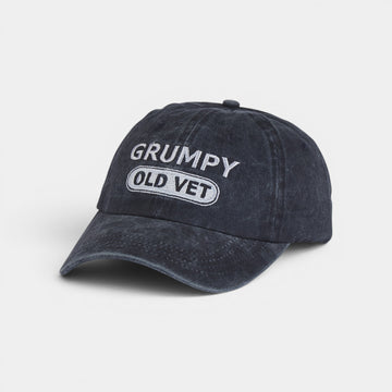 قبعه GRUMPY OLD VET قطن مغسول