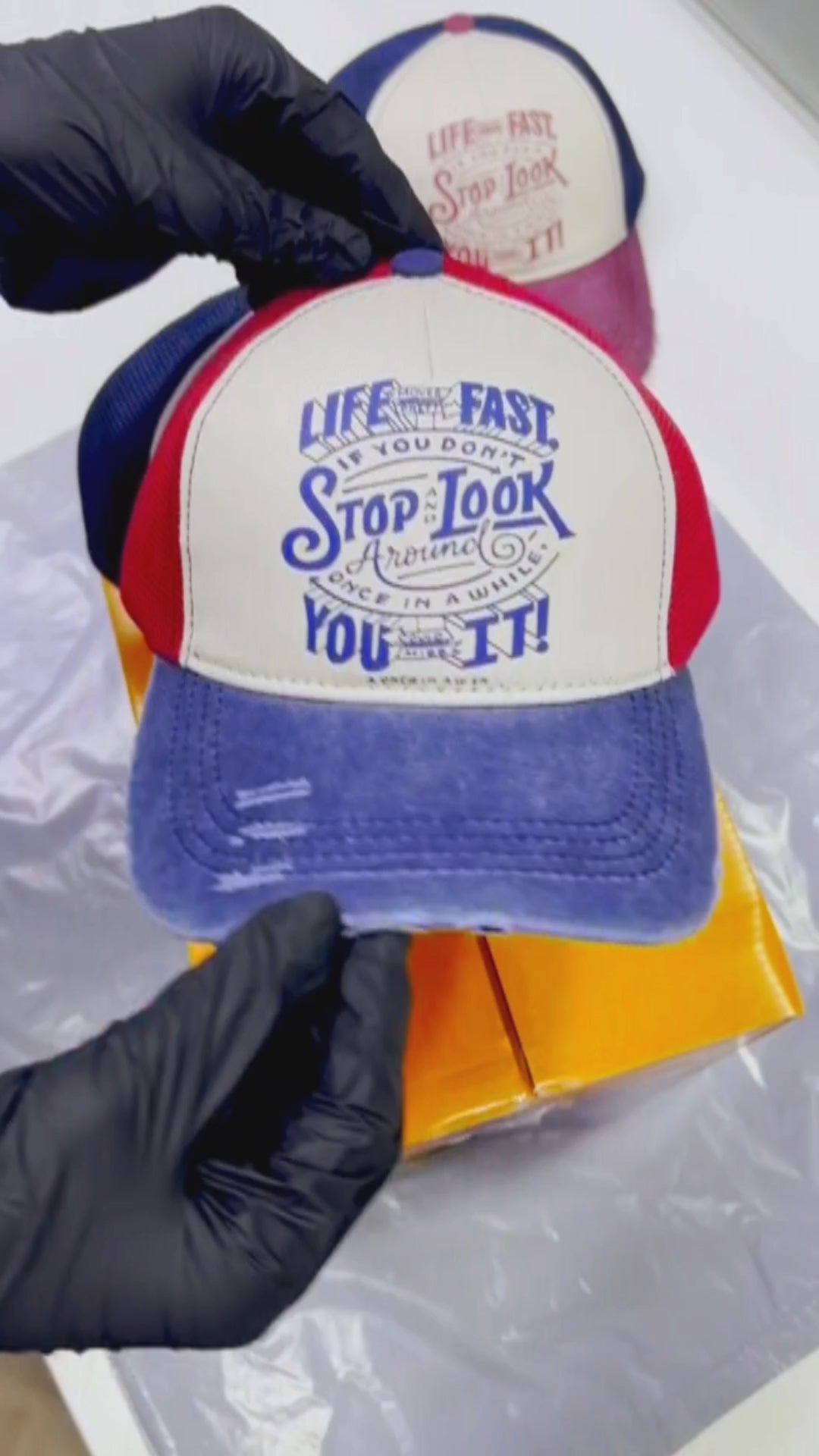 STOP LOOK TRUCKER HAT