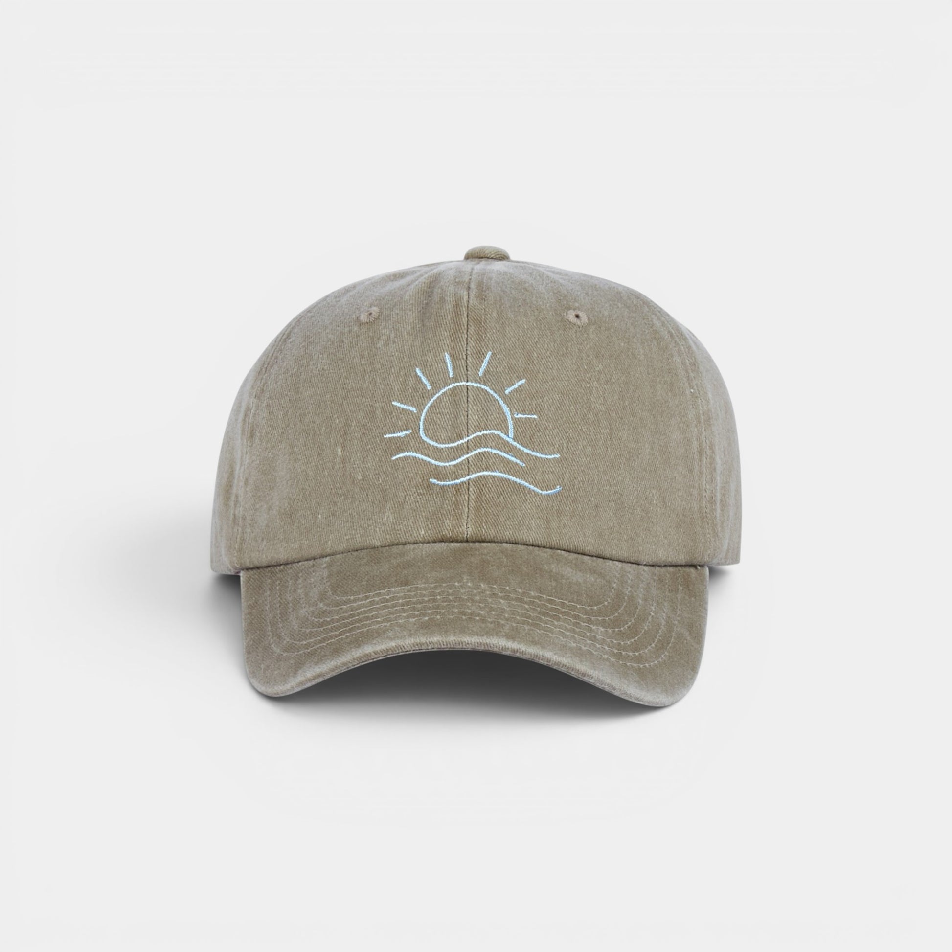 Sun & Moon washed dad hat by DOHATS — 100% cotton adjustable unisex cap (view 3)